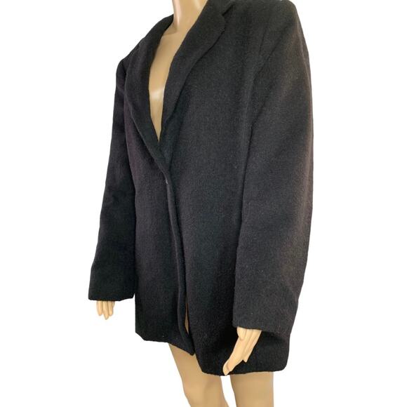Vintage Harve' Benard 100% Black Camel Hair Blazer Lined Belarus Women's Size 12 - Picture 4 of 12